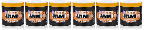 Lets Jam Condition & Shine Gel Extra Hold 4.4 Ounce Jar (130ml) (6 Pack) Beauty & Personal Care Let's Jam
