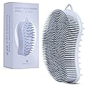 MainBasics Silicone Body Scrubber Dual-Sided Shower Loofah and Scalp Scrubber (Frosted Sky, Scalp) Beauty & Personal Care MainBasics