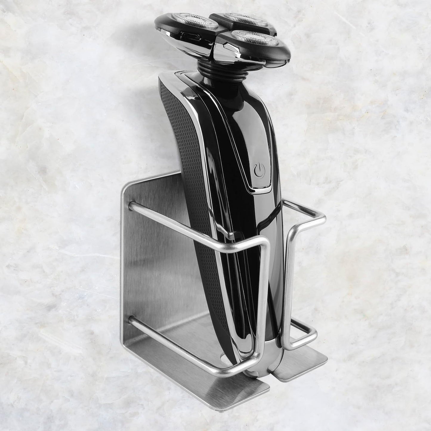 Linkidea Wall Mounted Electric Razor Holder Wall Mounted Stainless Steel Wall Mounted Electric Razor Storage Shelves Bathroom Accessories for Home Beauty and Personal Care Linkidea