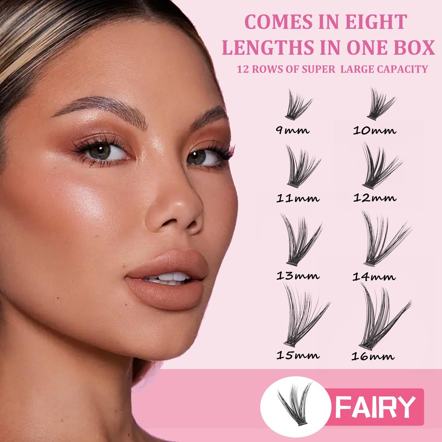 ISOOLU Lash Clusters Manga Individual Lashes Wispy Eyelash Clusters WideSpan Eyelash Extension Kit with Lash Bond and Seal Wet-Look Spiky Cluster Beauty and Personal Care ISOOLU
