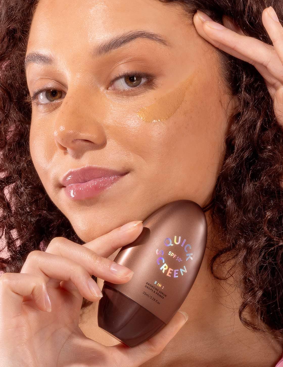 THE QUICK FLICK Bronzing Drops for Face with SPF 50+ Protection - 3-in-1 Liquid Bronzer, Hydrating Serum & Primer for Glowing, Sun-Kissed Skin Beauty & Personal Care The Quick Flick