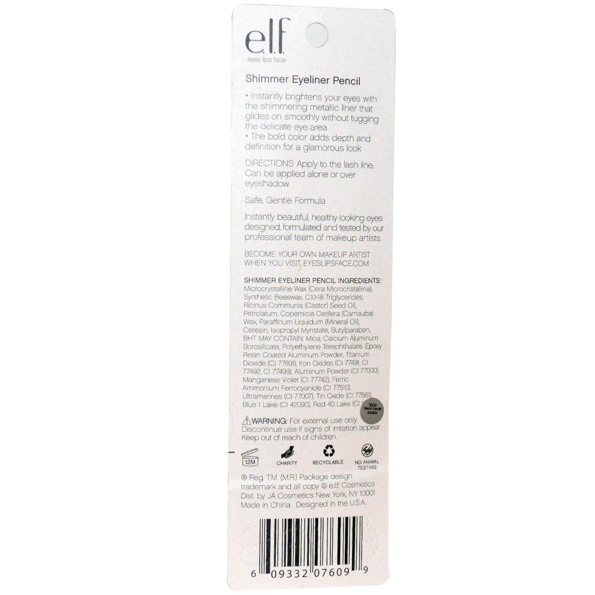 e.l.f. Essential Shimmer Eyeliner Pencil 7609 Black Bandit by e.l.f. Cosmetics Beauty & Personal Care e.l.f.
