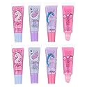 EXPRESSIONS 8pc Lip Gloss Set - Flavored Tubes, Non-Toxic Kid-Friendly, Sweet Scented Holiday Gifts, Children Birthday Party Favor Assortment Beauty & Personal Care EXPRESSIONS
