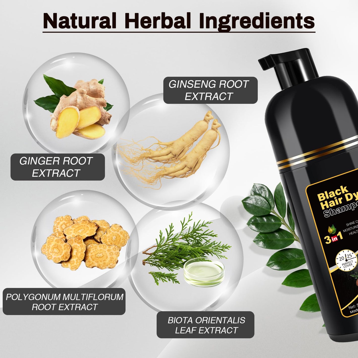 cosmpro Black Hair Dye Shampoofor Gray Hair Coverage, Hair Color Shampoo for Women & Men Beauty and Personal Care cosmpro