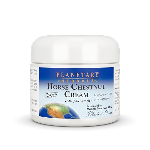 Planetary Herbals Horse Chestnut Cream - Tonifier for Tissues and Vein Appearance - 2 oz Beauty & Personal Care Planetary Herbals