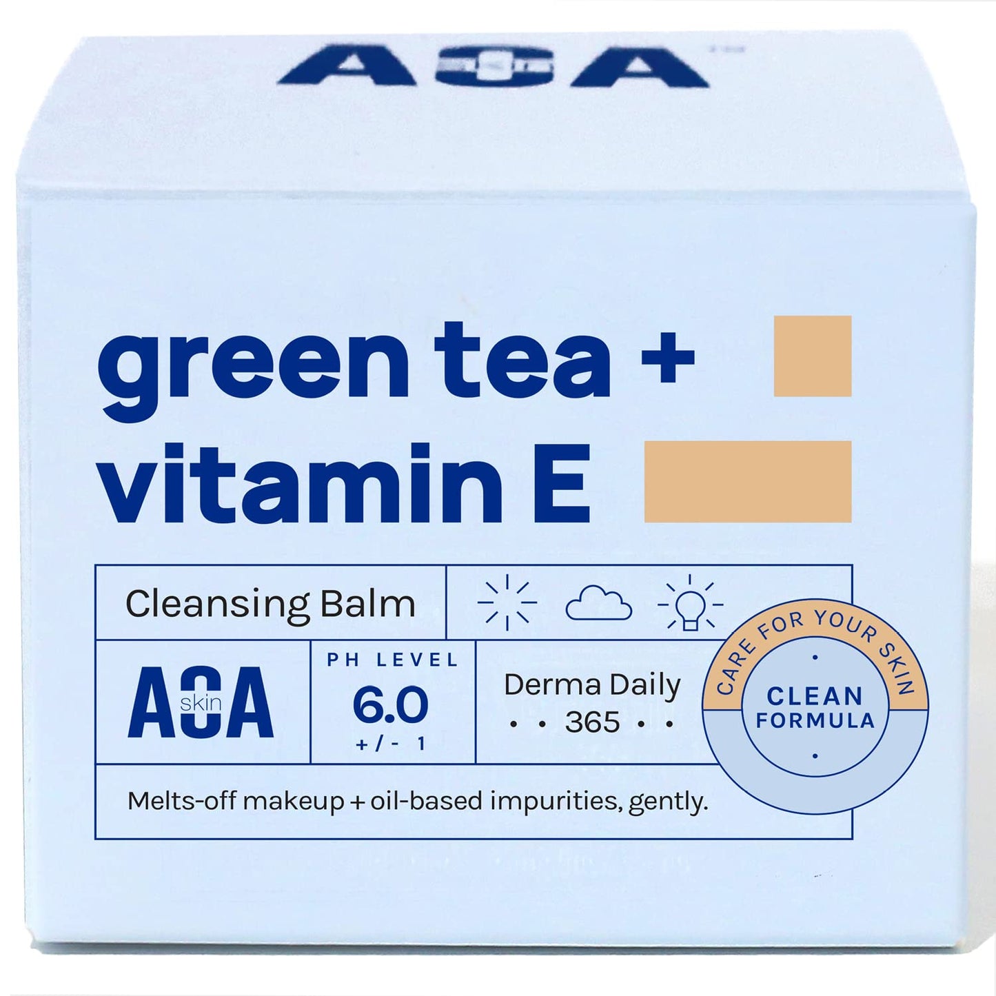 AOA STUDIO Green Tea & Vitamin E Cleansing Balm, Waterproof Makeup Remover, Oil Based Makeup Remover, K beauty Skin Care, Soothing and Brightening Beauty & Personal Care AOA STUDIO