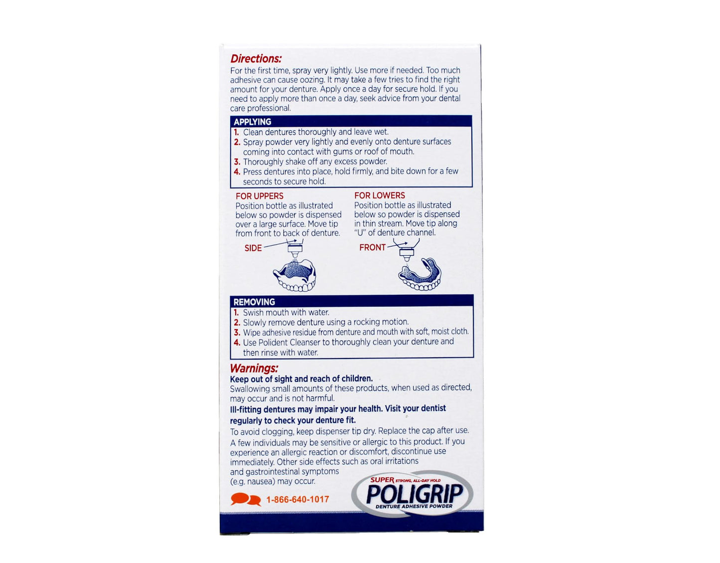 Super POLIGRIP Extra Strength Denture Adhesive Powder 1.60 oz (Pack of 12) Beauty & Personal Care Super Poli-Grip