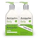 AmLactin Daily Moisturizing Lotion for Dry Skin, 7.9 oz Pump Bottles (Twin Pack), 2-in-1 Moisturizer Body Lotion with 12% Lactic Acid Beauty & Personal Care AmLactin
