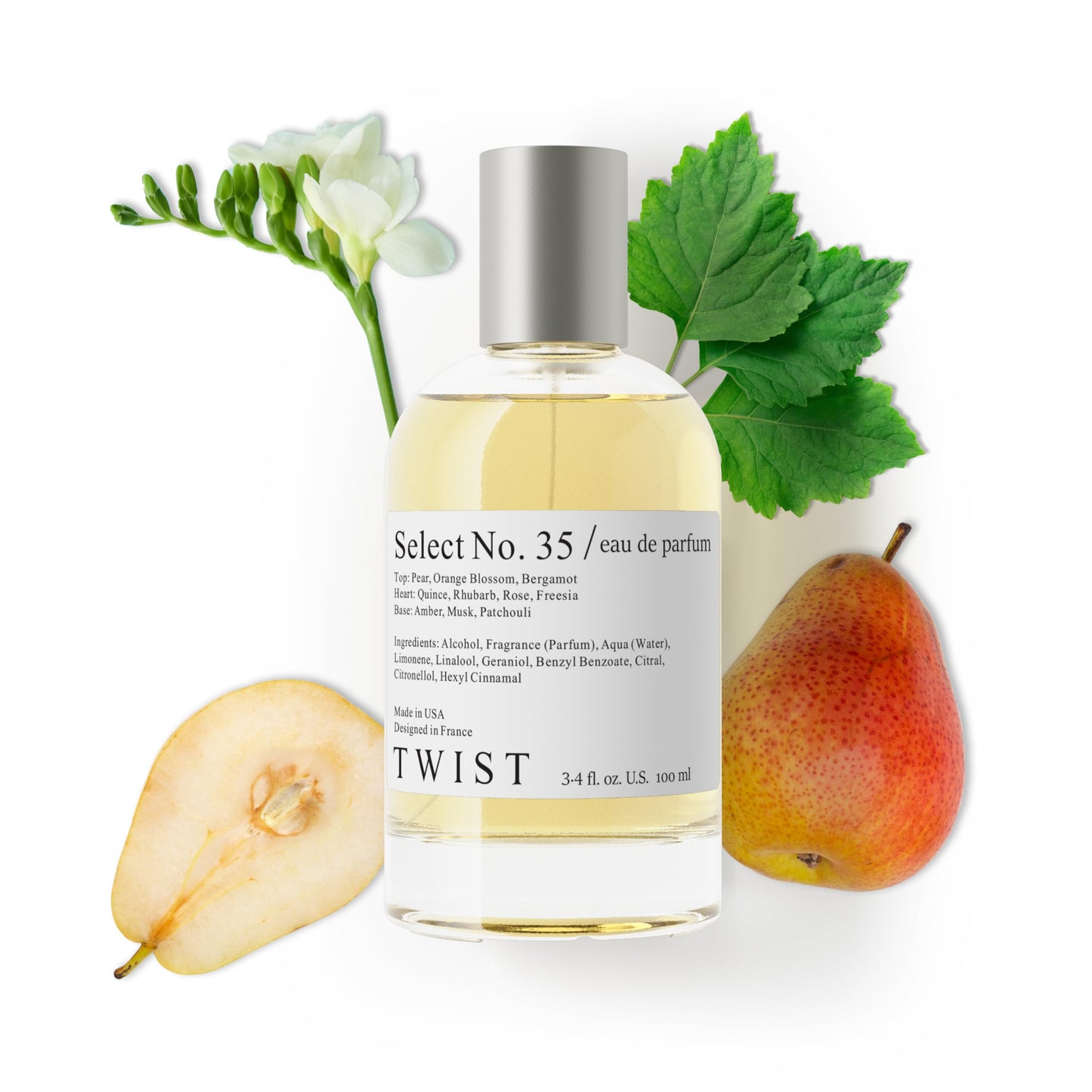 Twist - Select No. 35 - Eau De Parfum Inspired by J. Malone English Pear & Freesia, Long-Lasting Perfume For Women, Paraben Free, Vegan, Clean Beauty & Personal Care HOUSE OF TWIST