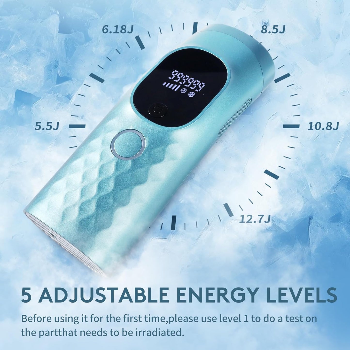 Laser Hair Removal for Women and Men with Shaver Goggles Ice Cooling Painless IPL Hair Removal Device for Body 5 Adjustable Modes 999,999 Flashes Beauty and Personal Care zeusword