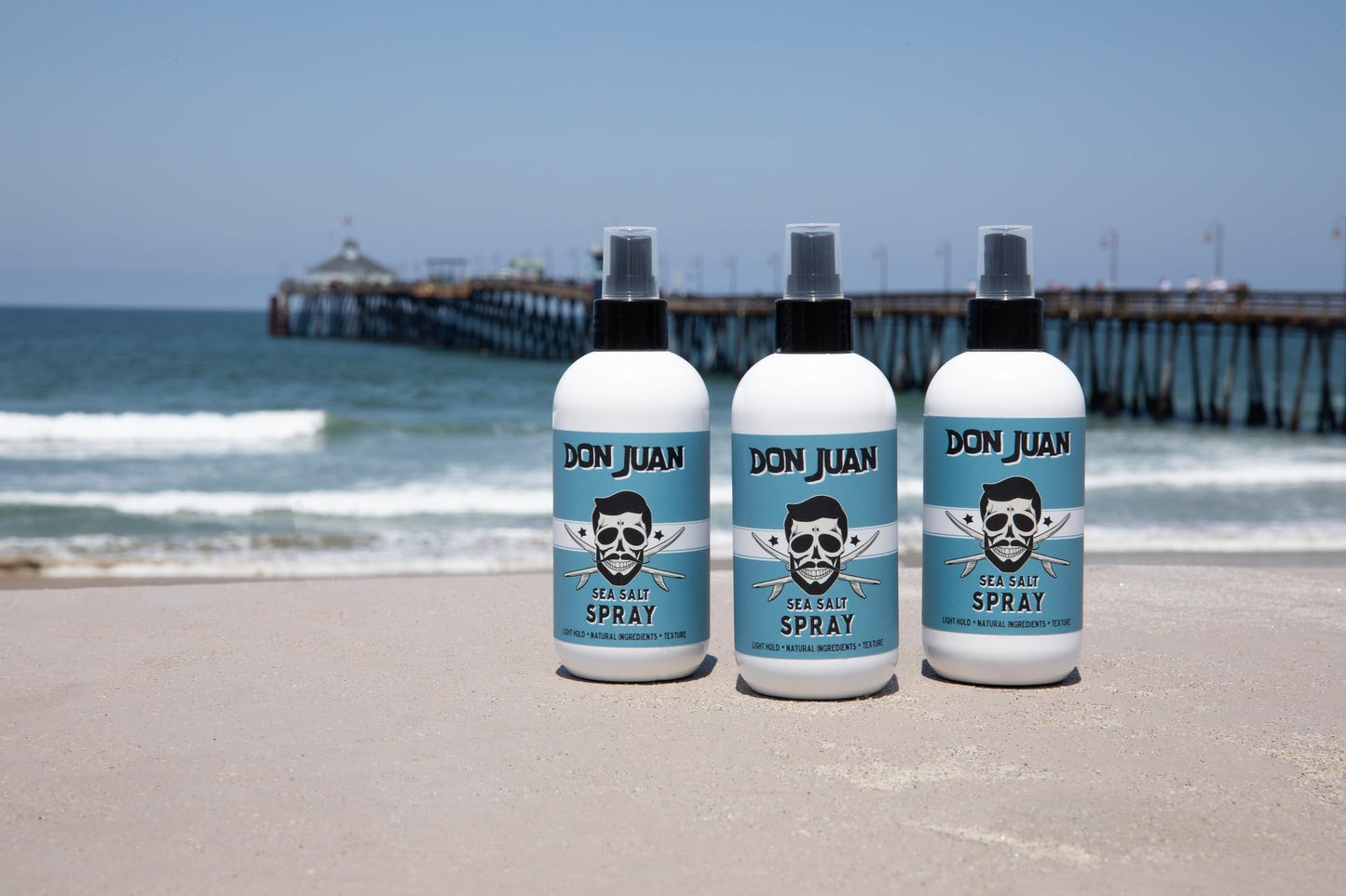 Don Juan Sea Salt Hair Styling Spray | Light Hold | Adds Volume and Texture To Hair | Natural Ingredients | Surf Wax Scent, 8 fl oz Beauty & Personal Care Don Juan