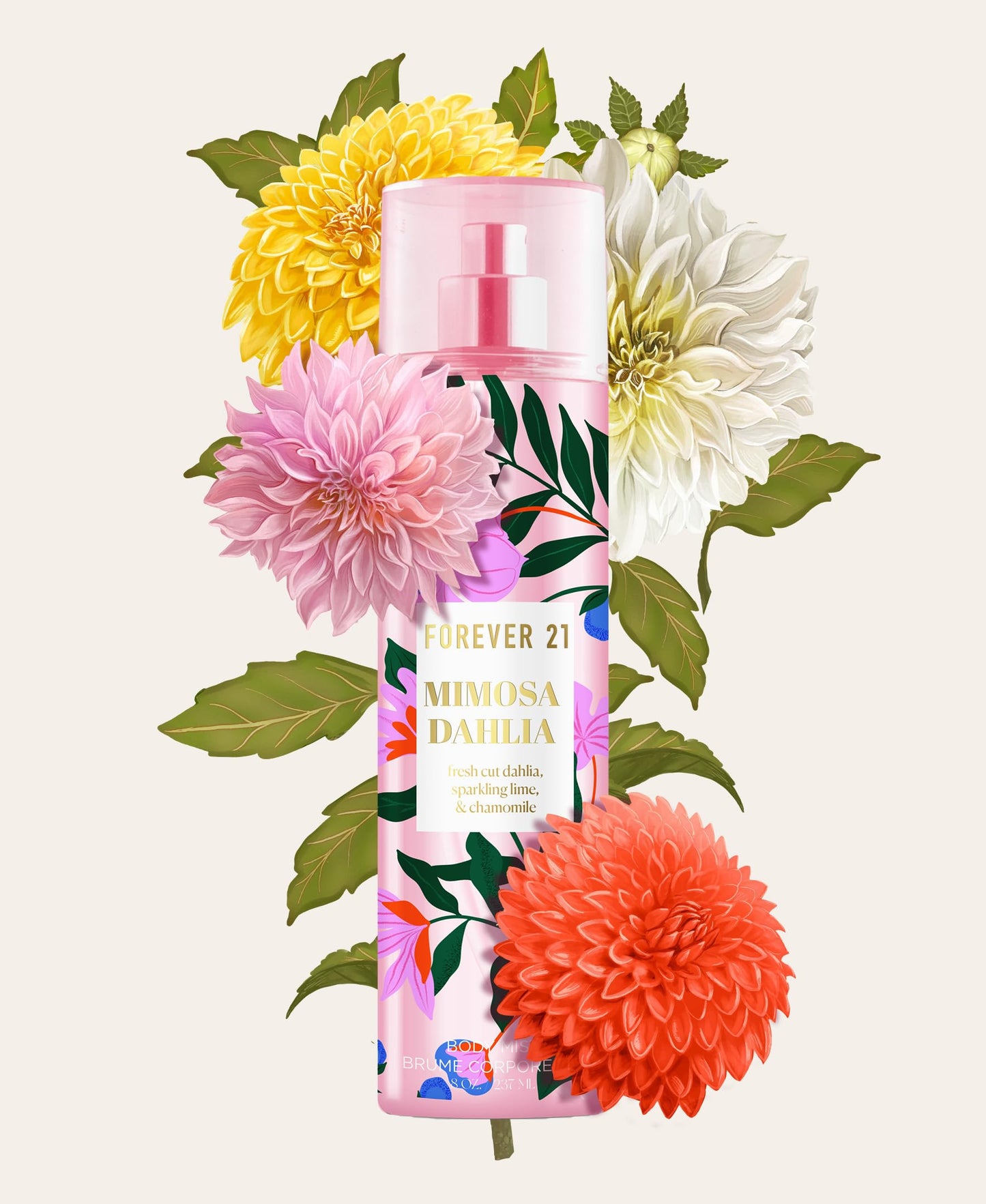 Mimosa Dahlia Body Spray, 8 fl. oz., by Forever 21 Beauty & Personal Care Forever 21
