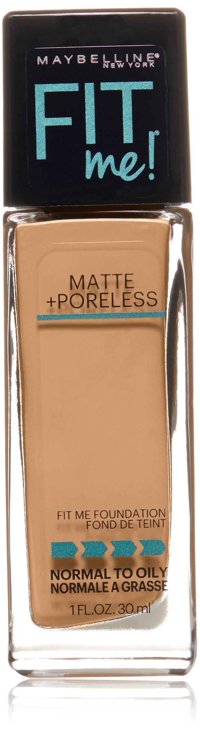 Maybelline New York Fit Me Matte Plus Poreless Foundation, True Beige, 1 Fluid Ounce