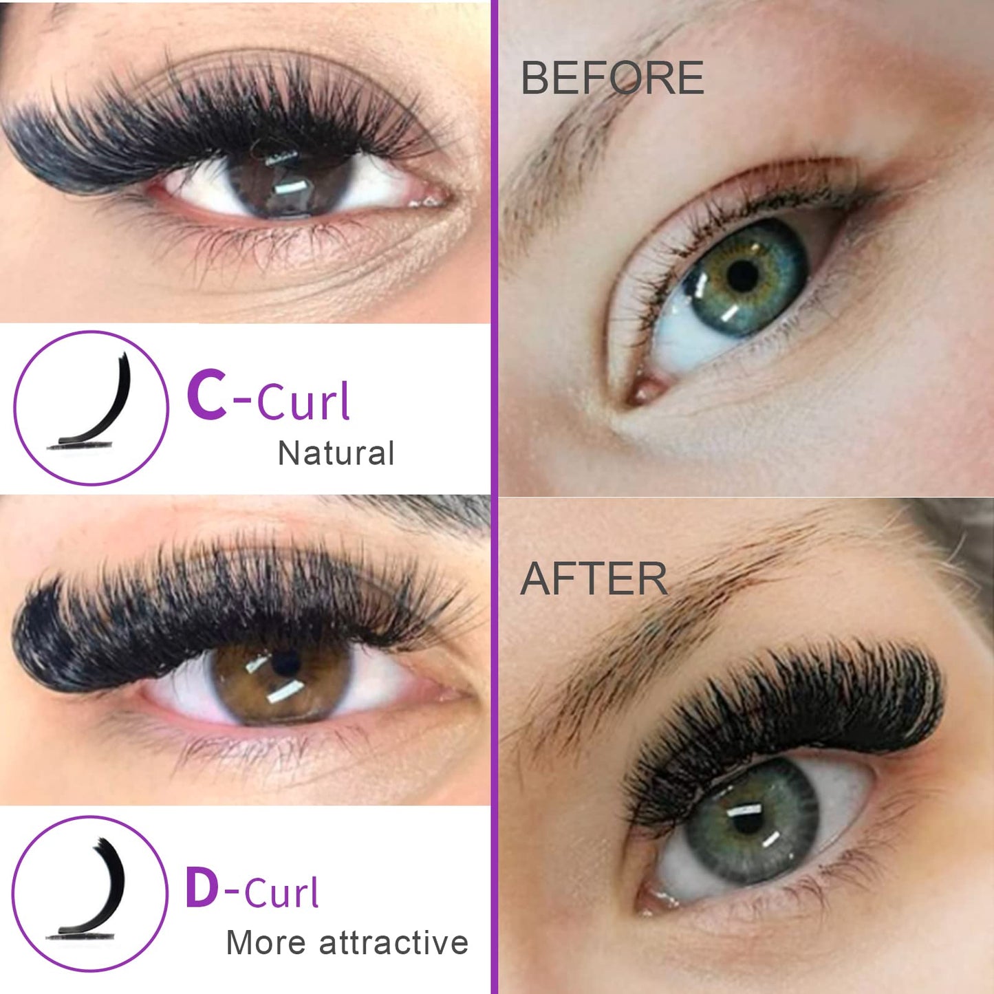 3d Russian Strip Lashes, D Curl Lash Strips, Natural False Lashes Mink, NaturalWispies Mink Eyelashes, Wispy Fake Lashes, Faux Mink Eyelashes Natural Beauty & Personal Care royaomis