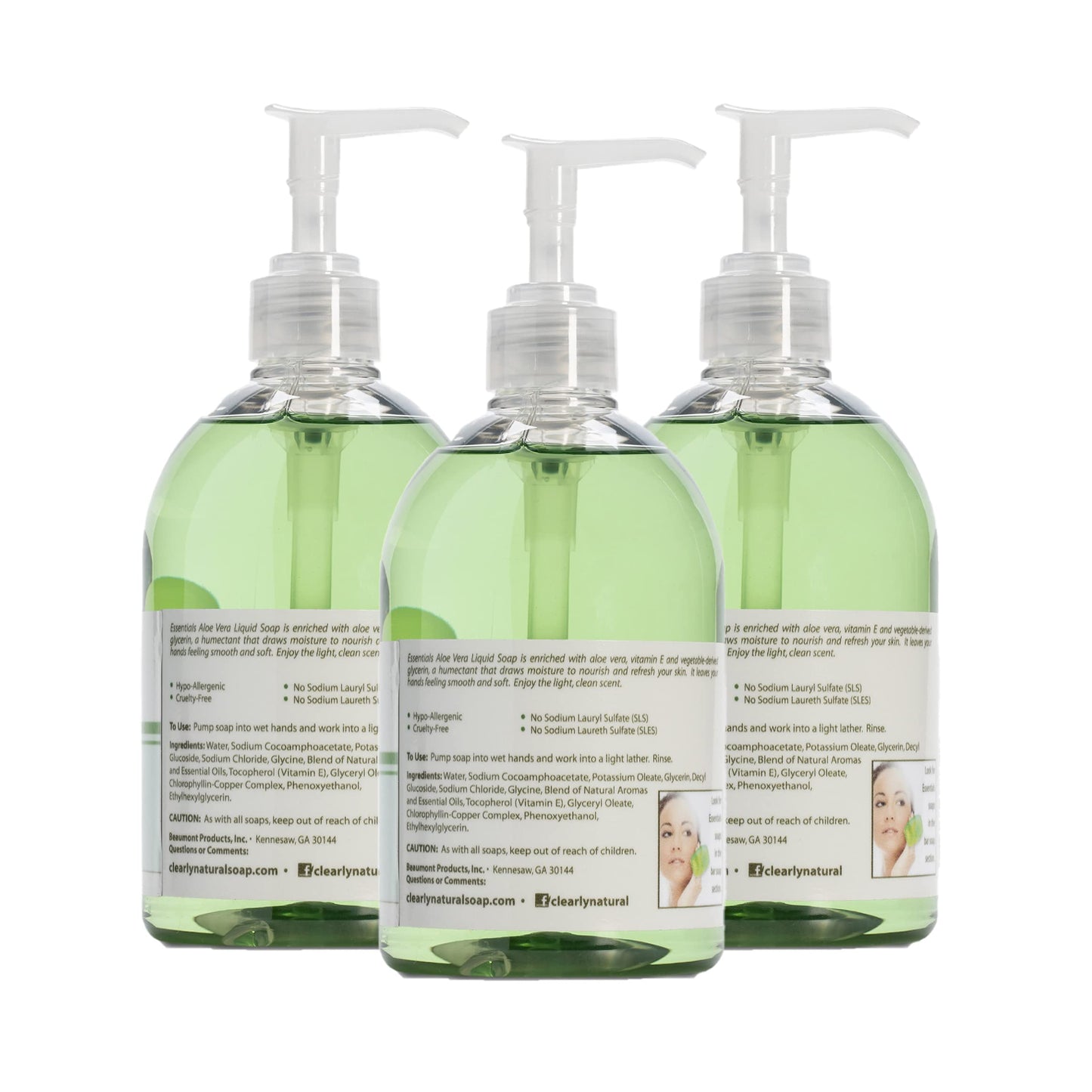 Clearly Natural Essentials Glycerin Liquid Hand Soap, Tea Tree, 3-Fluid Ounce, Pack of 3 Beauty & Personal Care Clearly Natural