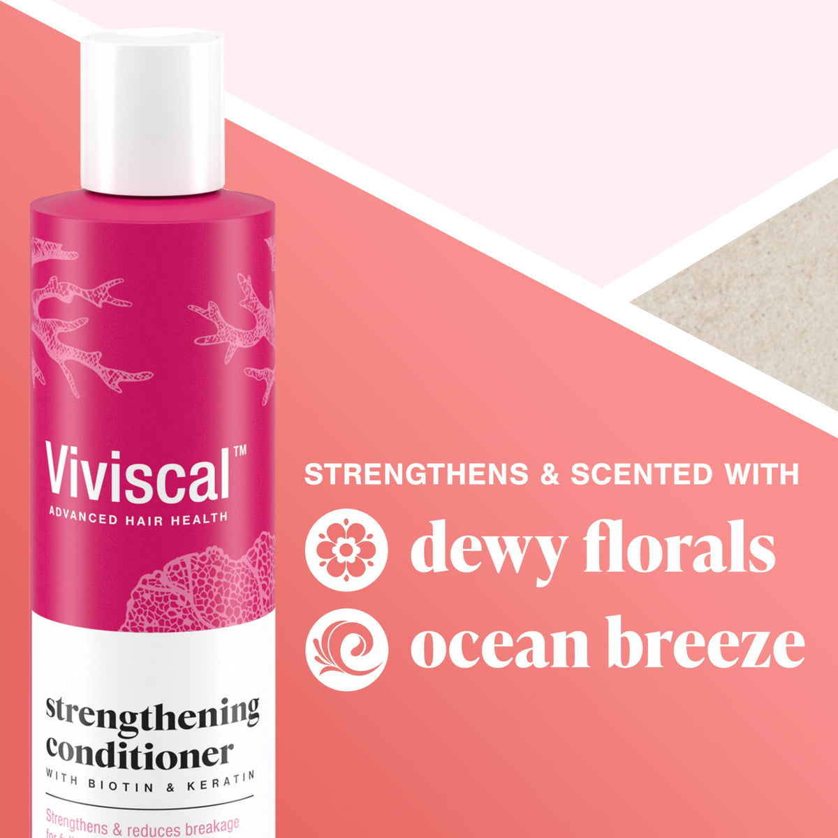 Viviscal Hair Strengthening Conditioner - Strengthens and Reduces Breakage for Fuller, Healthier Hair - With Biotin, Keratin and Marine Extracts Beauty & Personal Care Viviscal