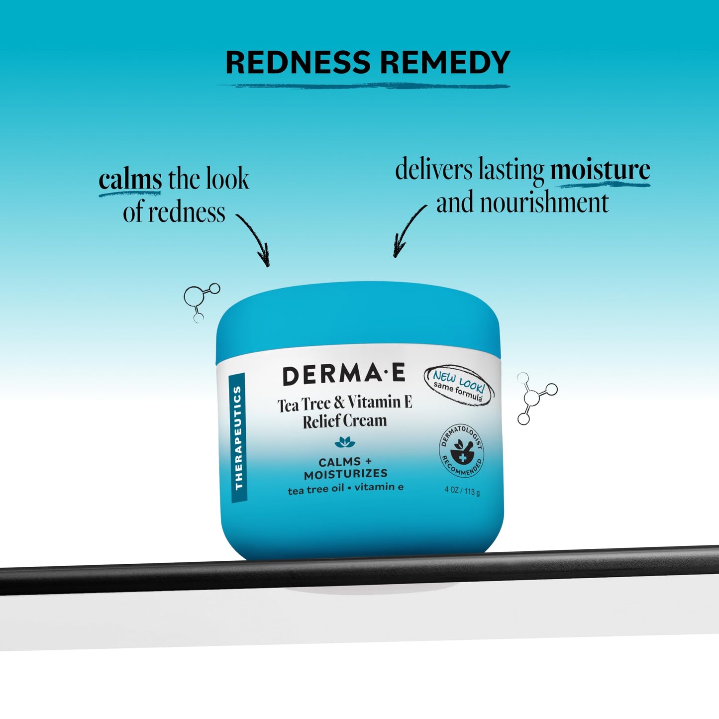 Derma E Tea Tree and Vitamin E Relief Cream - Deeply Moisturizing Tea Tree Lotion - Vitamin E Cream Soothes, Calms and Nourishes Dry, Irritated Skin Beauty & Personal Care Derma E