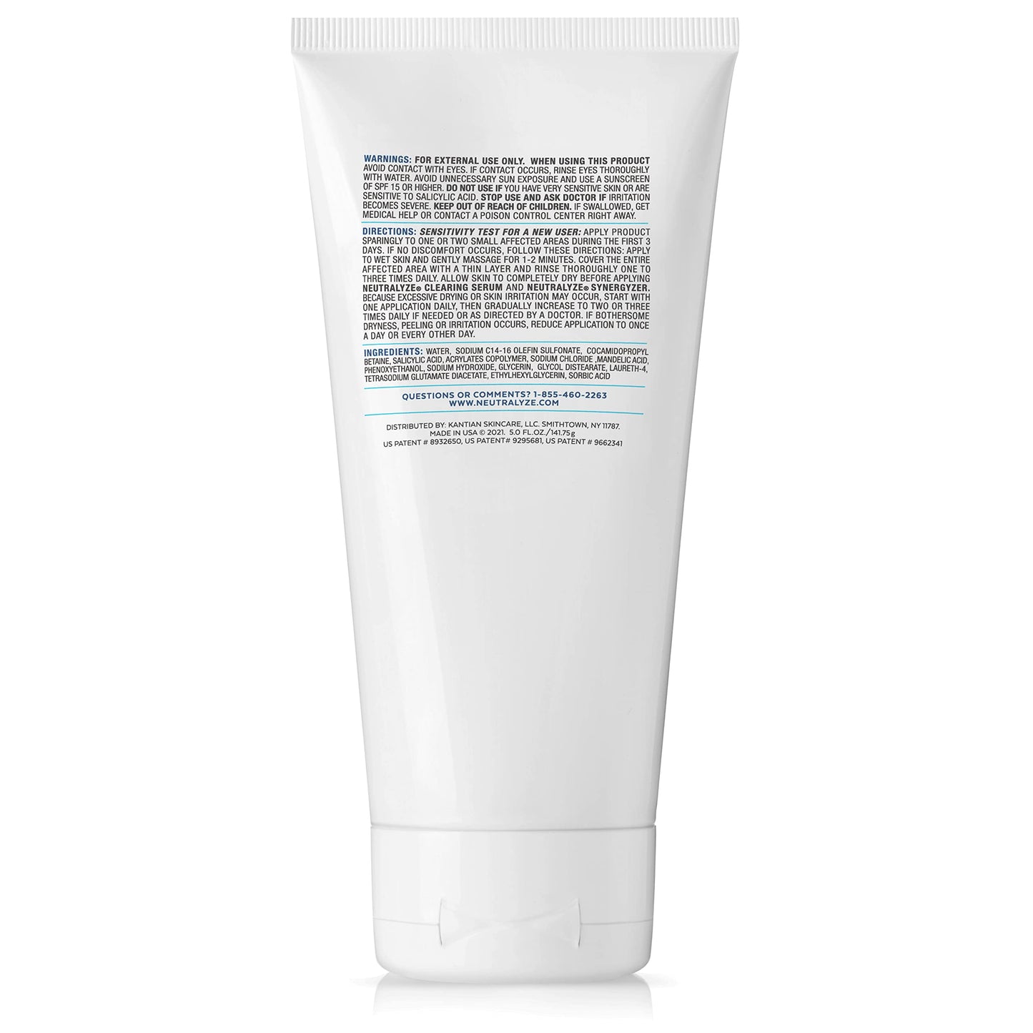 Neutralyze Acne Wash for Face with 2% Mandelic Acid & 2% Salicylic Acid - Professional Grade, A.H.A. + B.H.A. Facial Cleanser for Acne Prone Skin (90+ Beauty & Personal Care Neutralyze