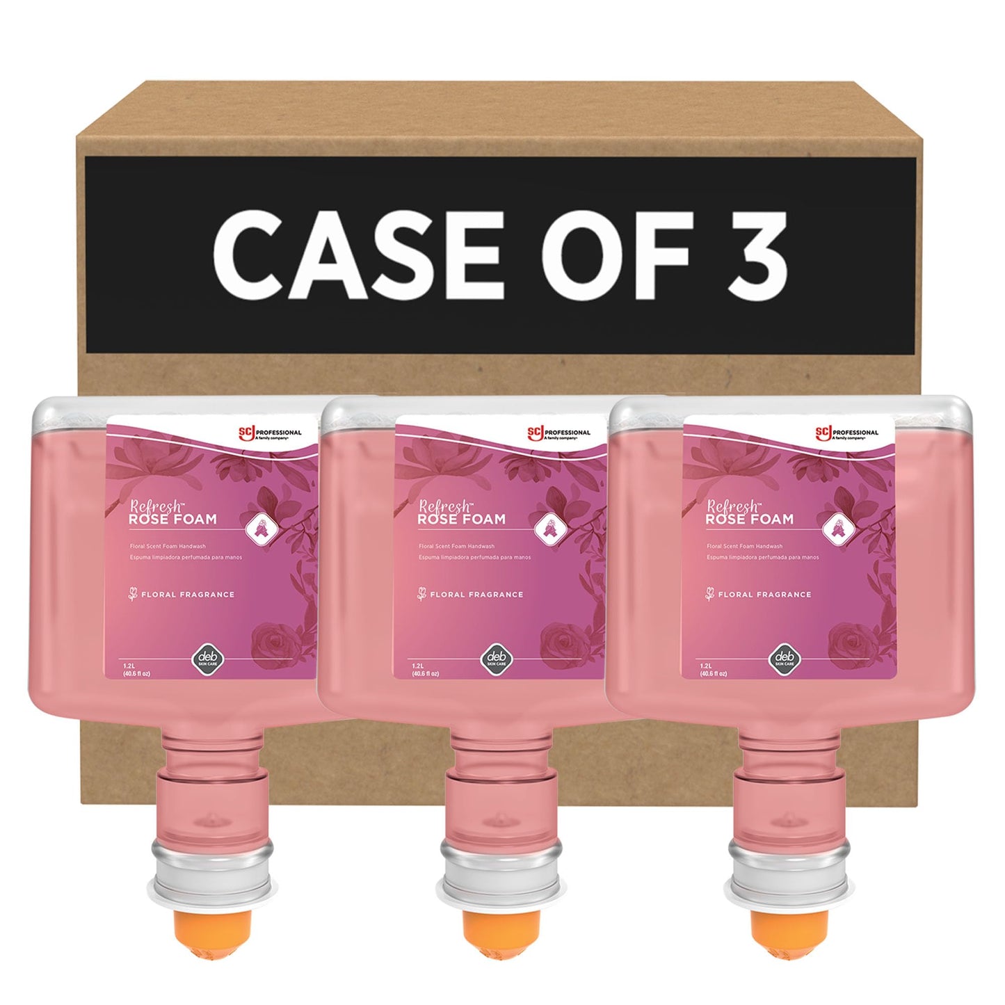 SC Johnson Professional REFRESH ROSE FOAM HAND SOAP TOUCH FREE 1.2 LITERS, 3 PACK Beauty & Personal Care SC Johnson Professional