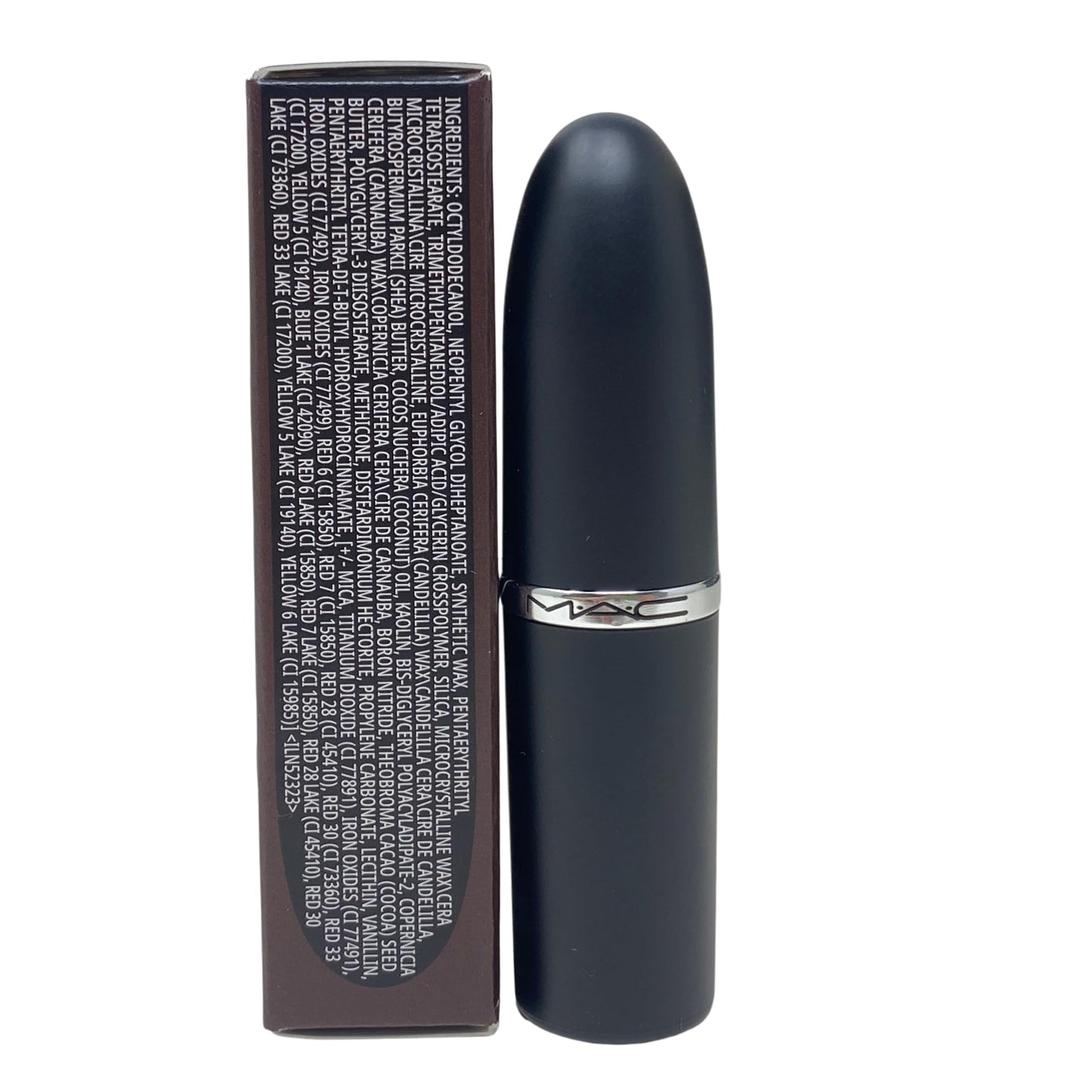 MAC Cosmetics Macximal Silky Matte Lipstick - 629 Bare - (Deep rich chocolate brown) 0.12 oz / 3.35g Beauty & Personal Care MAC