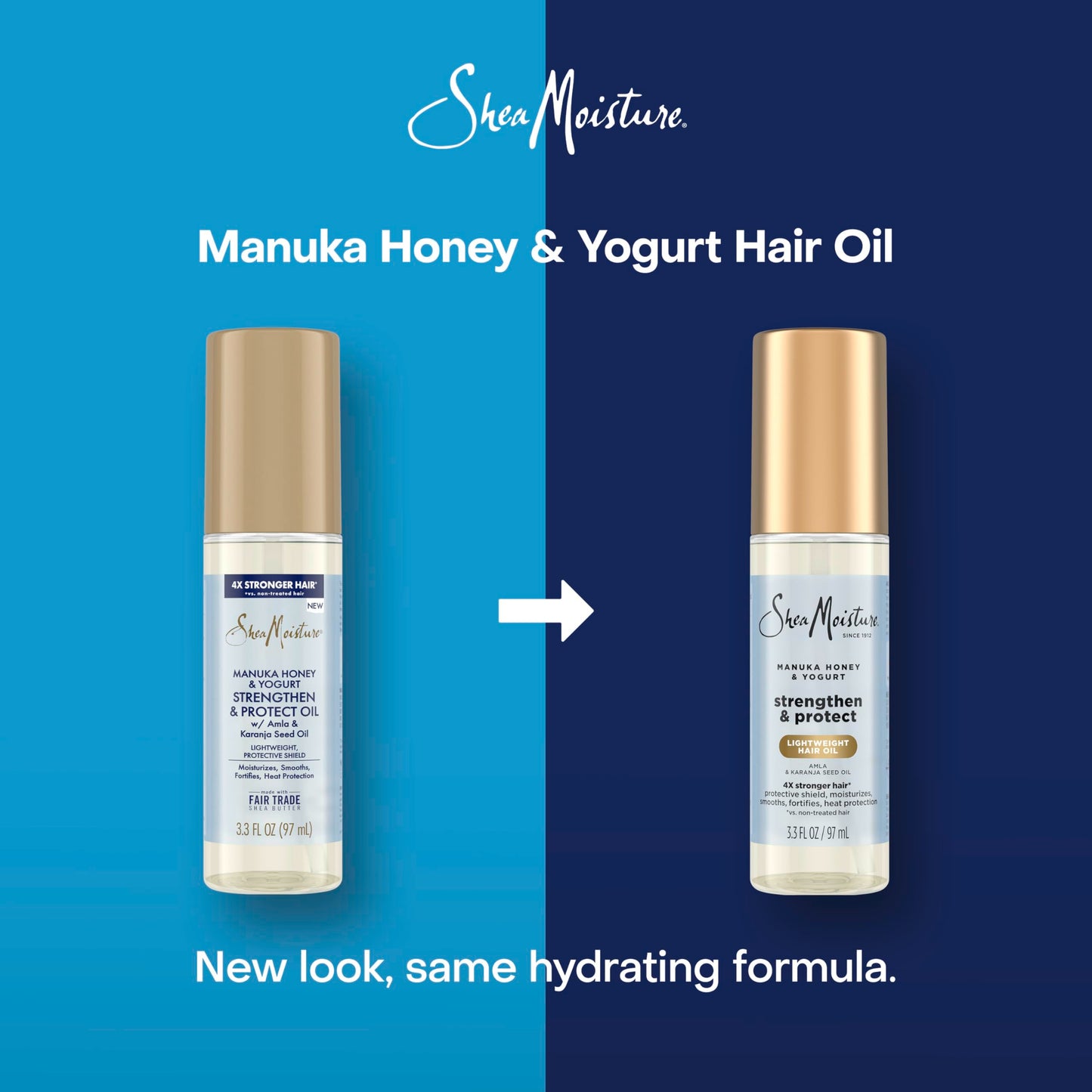 SheaMoisture Strengthen & Protect Hair Oil Manuka Honey & Yogurt Reduces Heat Damage and Protects Hair with an Amla Oil and Manuka Honey Infused Beauty & Personal Care SheaMoisture