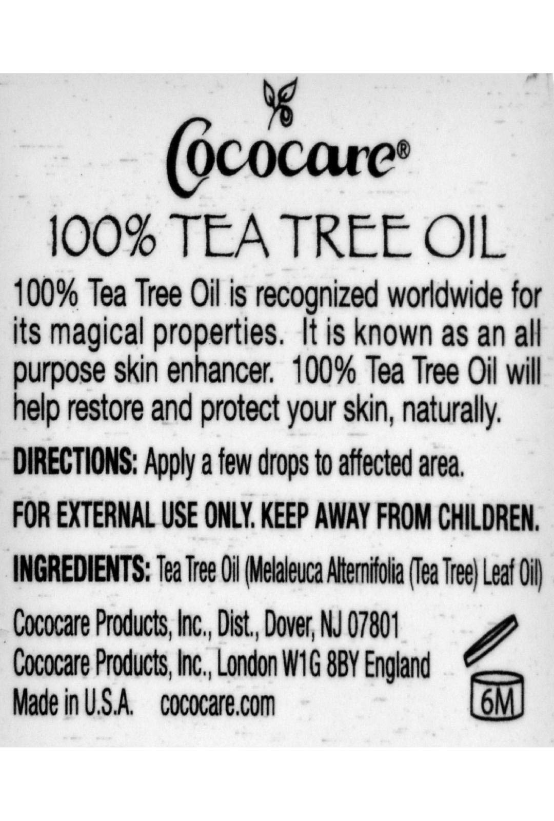 Cococare Skin Care All Natural Tea Tree Oil -1 Fl Oz - Australian Tea Tree Oil for Skin Care and Hair Care Beauty & Personal Care COCOCARE