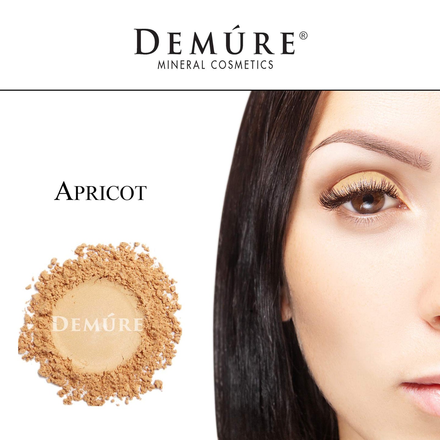 Demure Mineral Make Up (Apricot) Eye Shadow, Matte Eyeshadow, Loose Powder, Eye Makeup, Professional Makeup Beauty & Personal Care DEMÚRE
