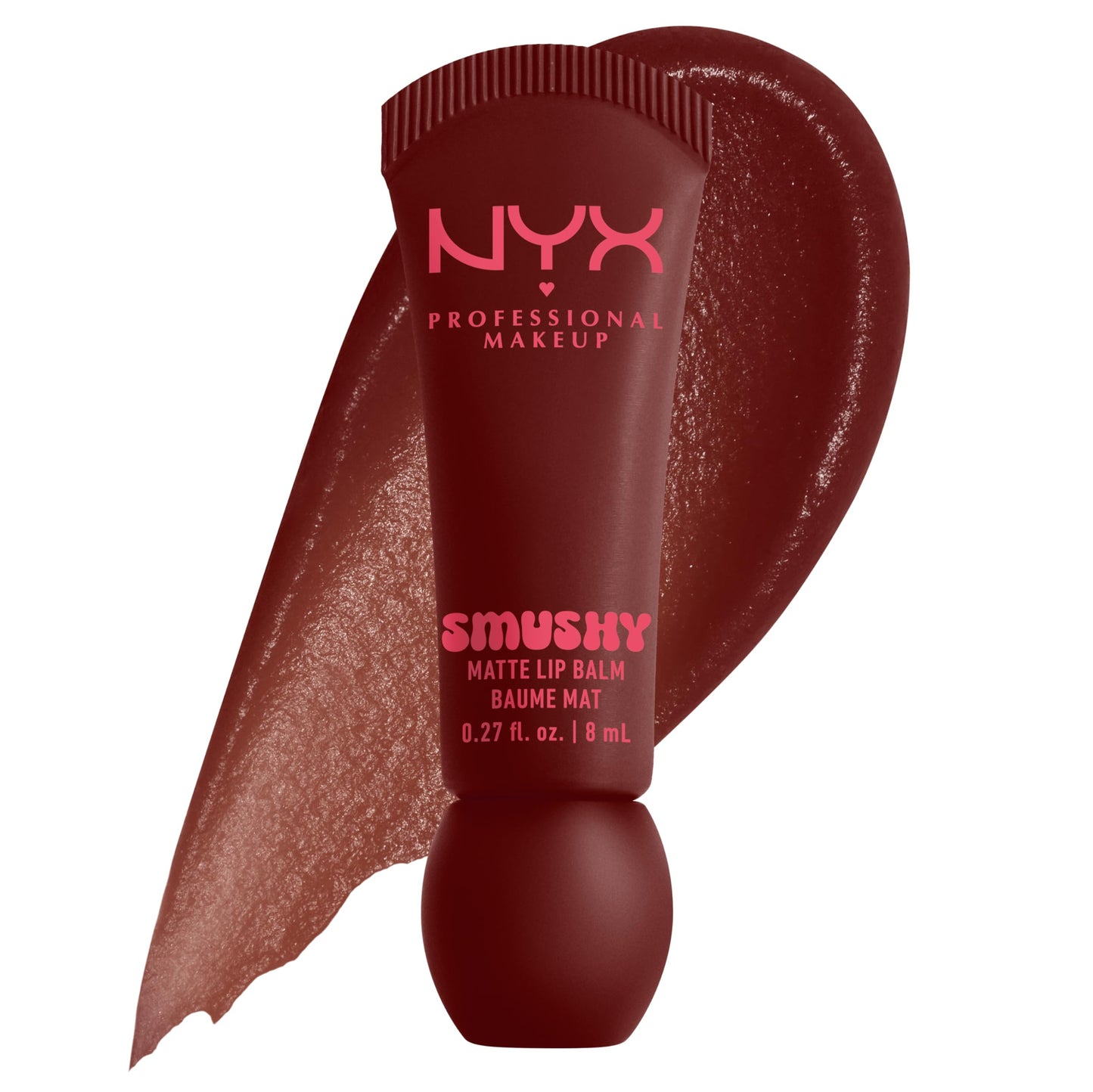 NYX PROFESSIONAL MAKEUP Smushy Matte Lip Balm, Tinted Lip Moisturizer with Soft, Matte Finish - Smudge Fudge (Chocolate Brown) Beauty and Personal Care NYX PROFESSIONAL MAKEUP