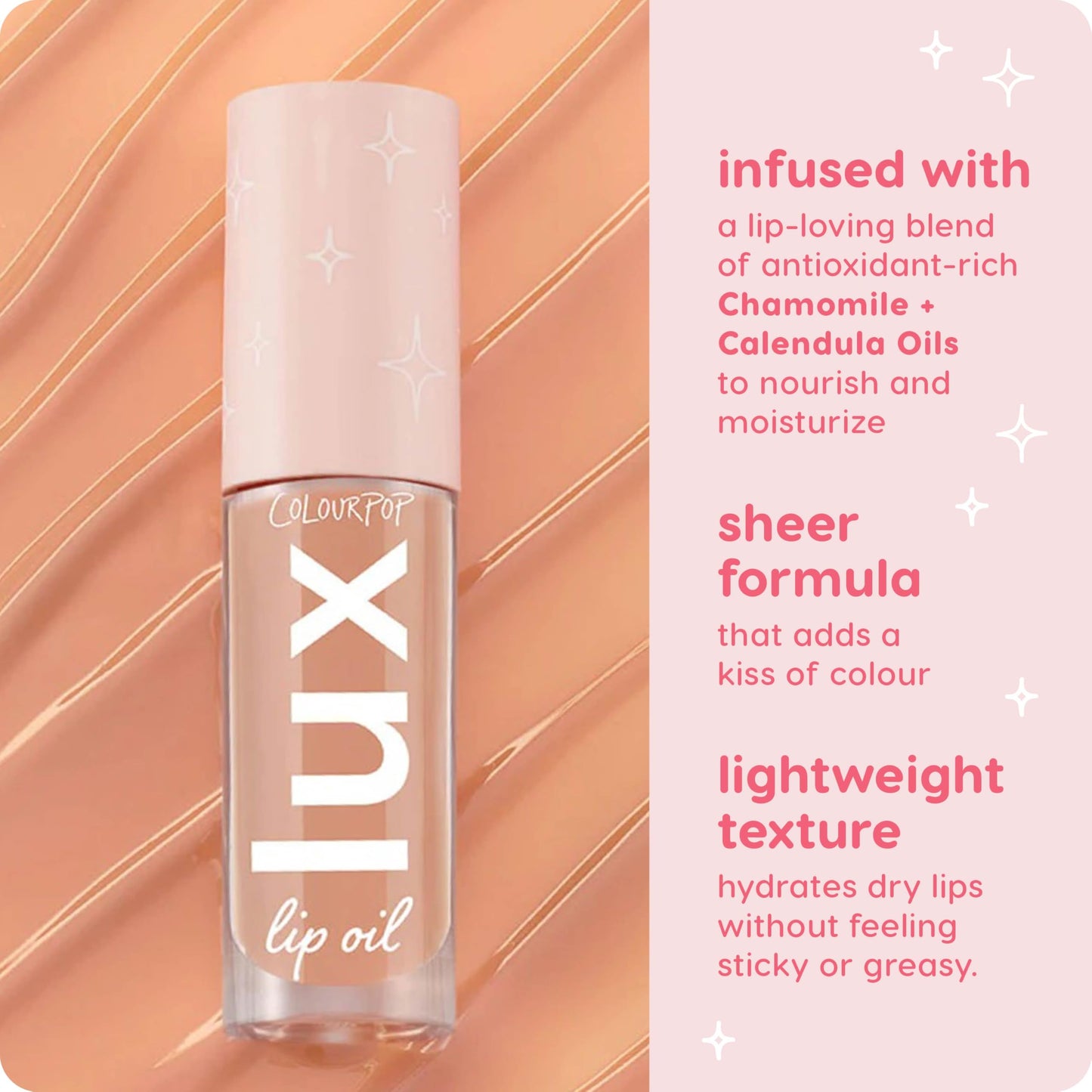 ColourPop Lux Lip Oil - Hydrating, Sheer Tinted Lip Oil Formulated with Antioxidant-Rich Chamomile Extract & Calendula Oil - Non-Greasy, Nourishing Beauty & Personal Care ColourPop