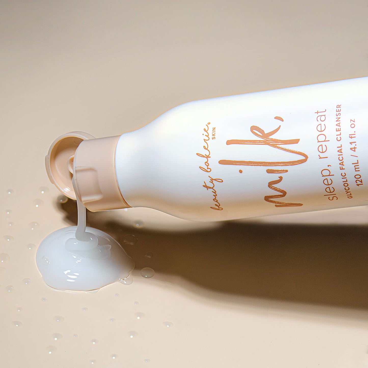 Beauty Bakerie Milk, Sleep, Repeat Glycolic Facial Cleanser, Face Wash Makeup Remover for Skin Care, 4.1 oz. Beauty & Personal Care Beauty Bakerie