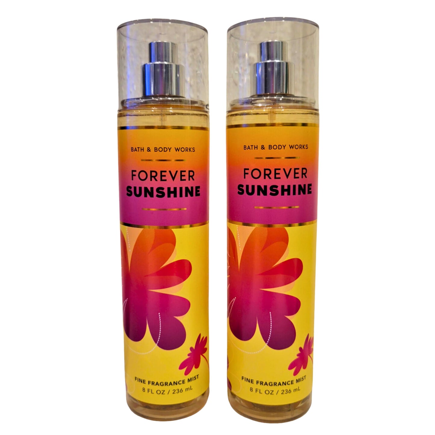 Bath & Body Works Fine Fragrance Mists, Set of 2, 8oz Each Bottle (Forever Sunshine) Beauty & Personal Care Bath & Body Works