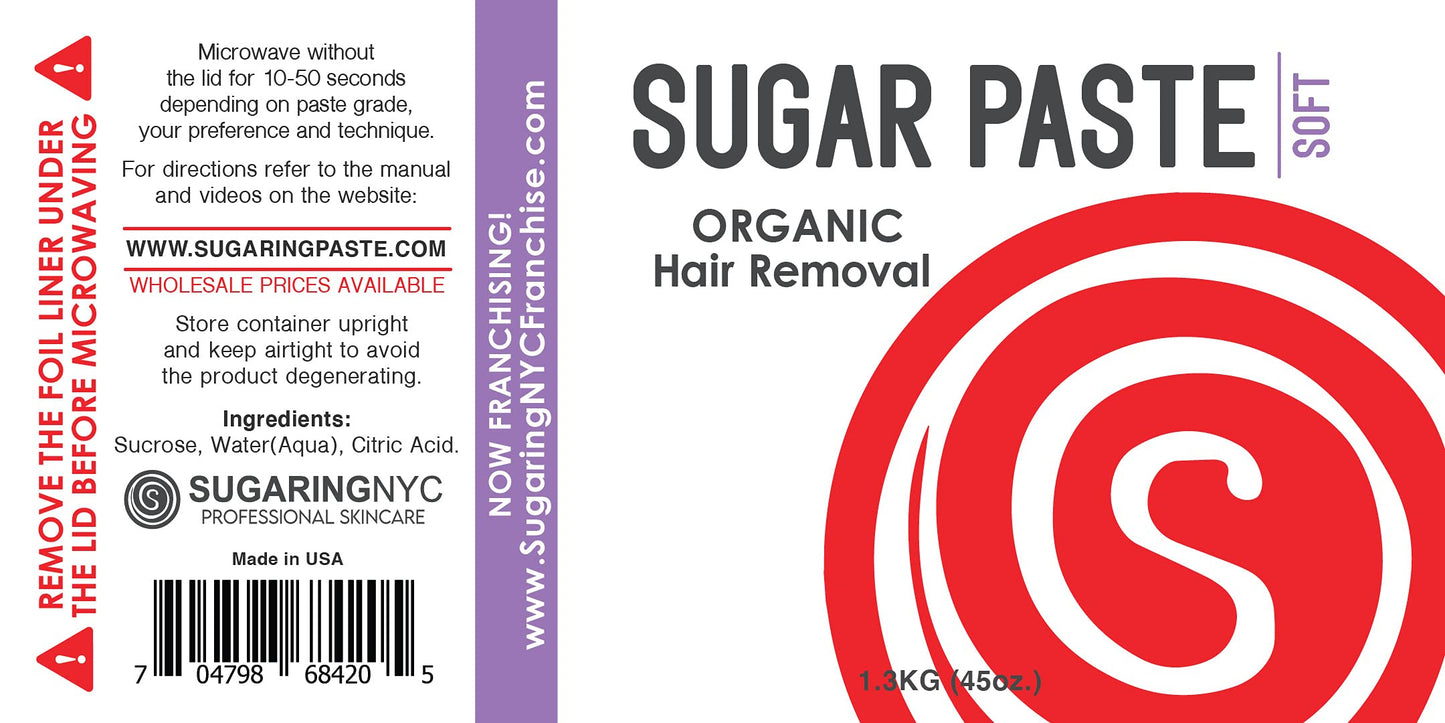 Sugaring NYC Paste Set - Soft, Medium, Hard Signature Organic Paste Beauty and Personal Care Sugaring