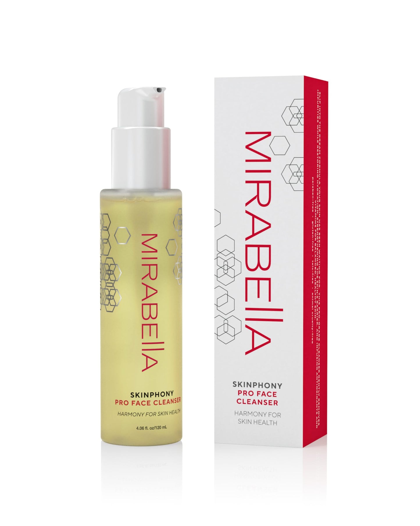 Mirabella Skinphony Pro Hydrating Face Cleanser with Hyaluronic Acid, Ceramides & Aloe Vera - Gentle Sulfate-Free Face Wash for Sensitive Skin_4.06 fl Beauty & Personal Care Mirabella
