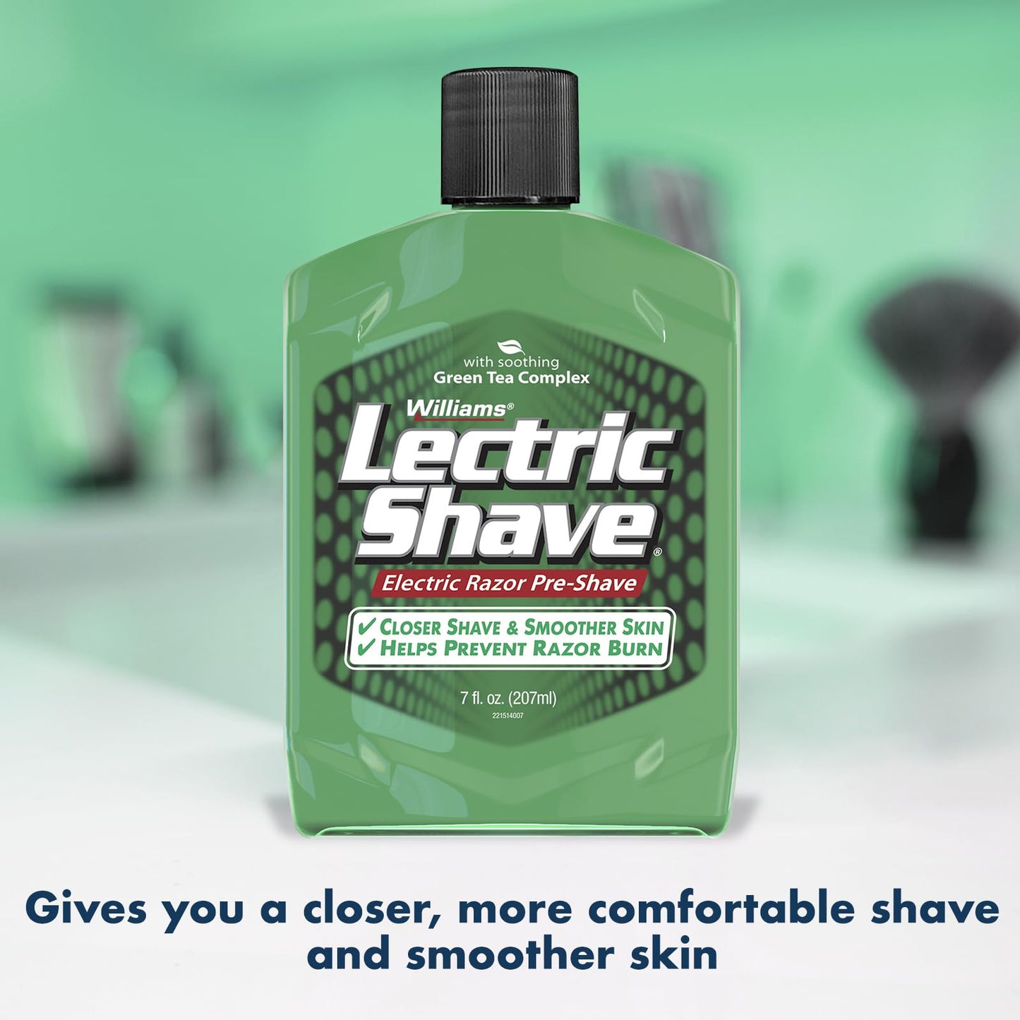 Williams Lectric Shave - Electric Razor Pre-Shave with Soothing Green Tea Complex, 7 fl oz (207 mL) Beauty & Personal Care Lectric Shave