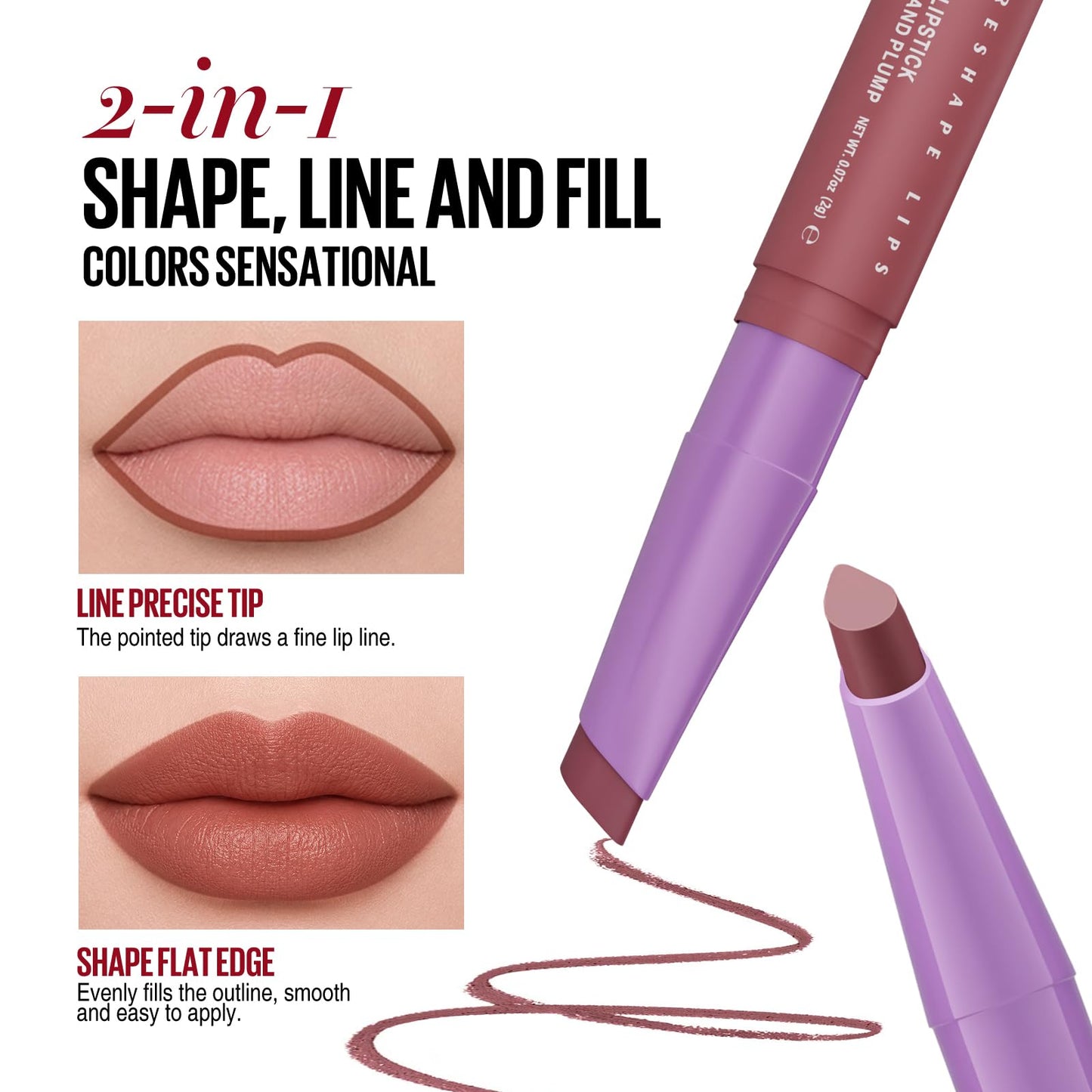 8Pcs Velvet Matte Lipstick Set, Nude to Dark Shades, Long-Lasting,Color Beauty and Personal Care Jolilab