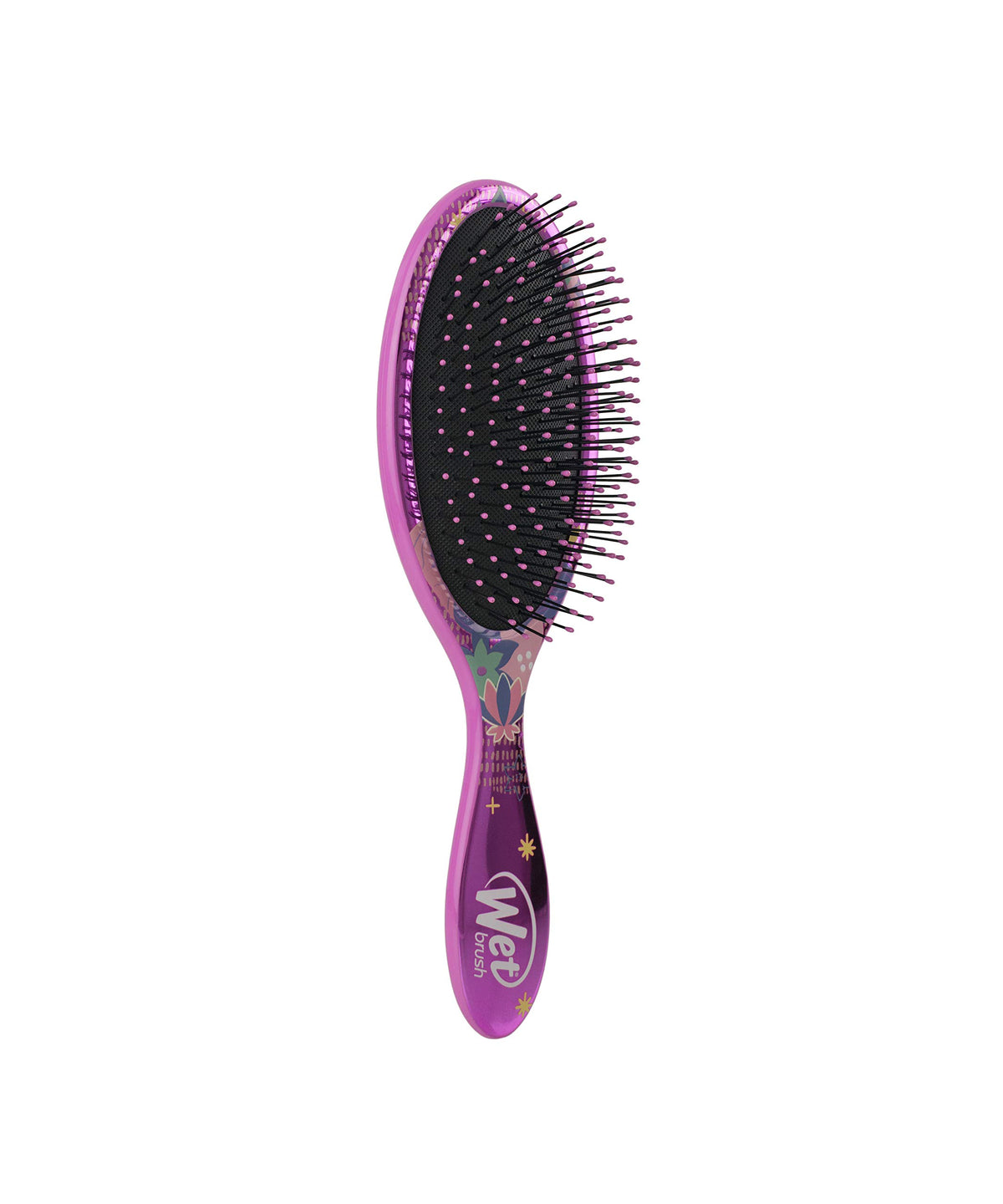 Wet Brush Disney Original Detangler Brush Princess Wholehearted - Jasmine, Dark Purple - All Hair Types - Ultra-Soft IntelliFlex Bristles Glide