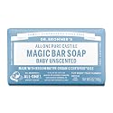 Dr. Bronner's Pure-Castile Baby Unscented Magic Bar Soaps - Made with Regenerative Organic Certified Oils - For Face, Hand, Hair Gentle on Sensitive Beauty & Personal Care Dr. Bronner's