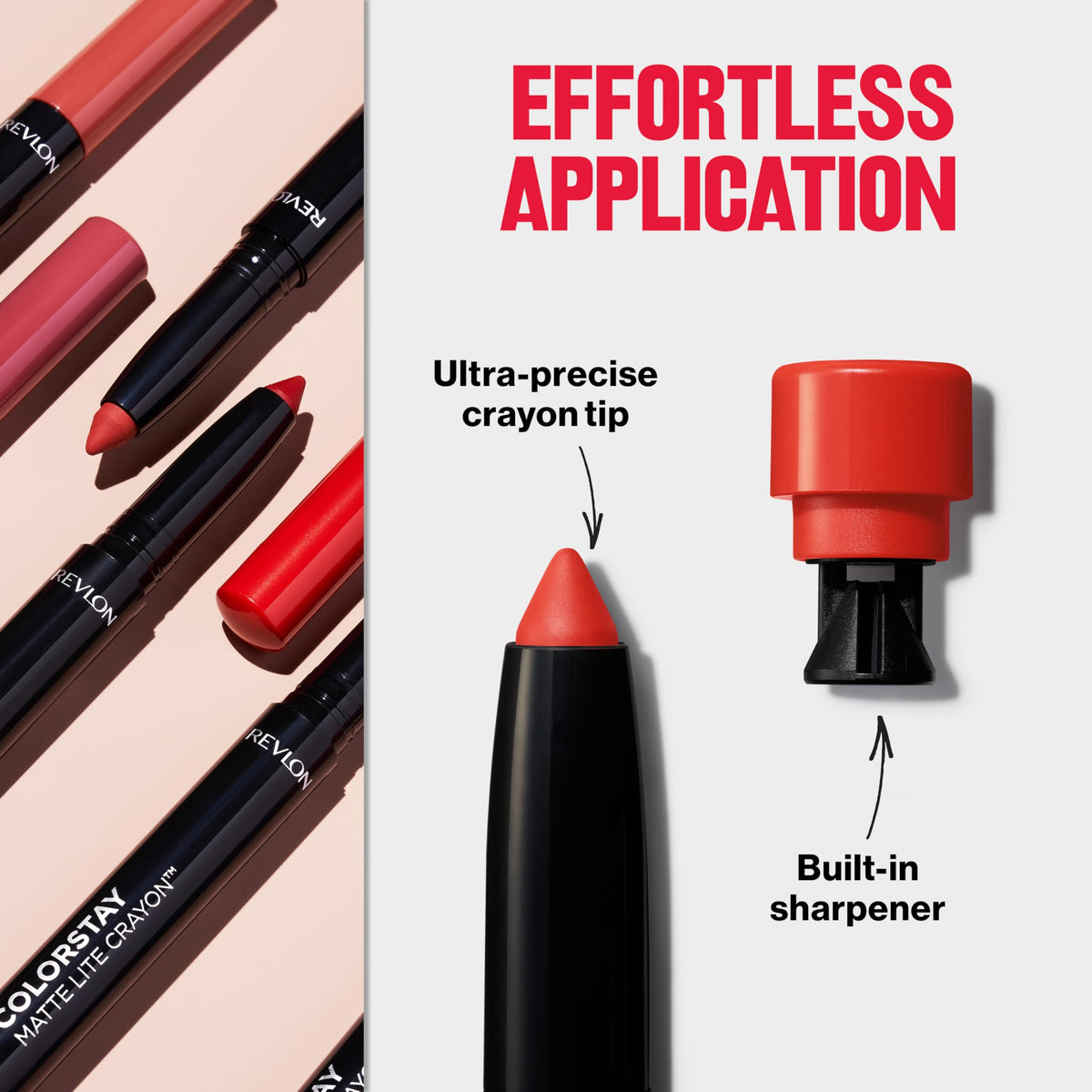 REVLON ColorStay Matte Lite Crayon Lipstick with Built-in Sharpener, Smudge-proof, Water-Resistant Non-Drying Lipcolor, 005 Sky High, 0.049 oz Beauty & Personal Care REVLON