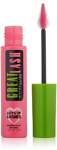 Maybelline Great Lash Lots of Lashes Washable Mascara, Brownish Black 0.43 oz Beauty & Personal Care MAYBELLINE