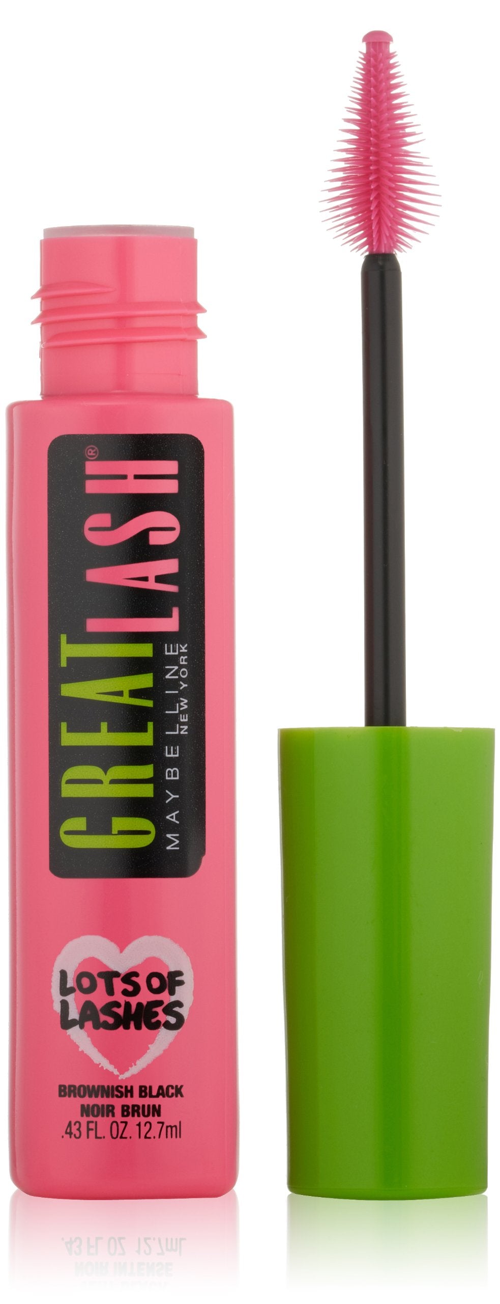Maybelline Great Lash Lots of Lashes Washable Mascara, Brownish Black 0.43 oz Beauty & Personal Care MAYBELLINE