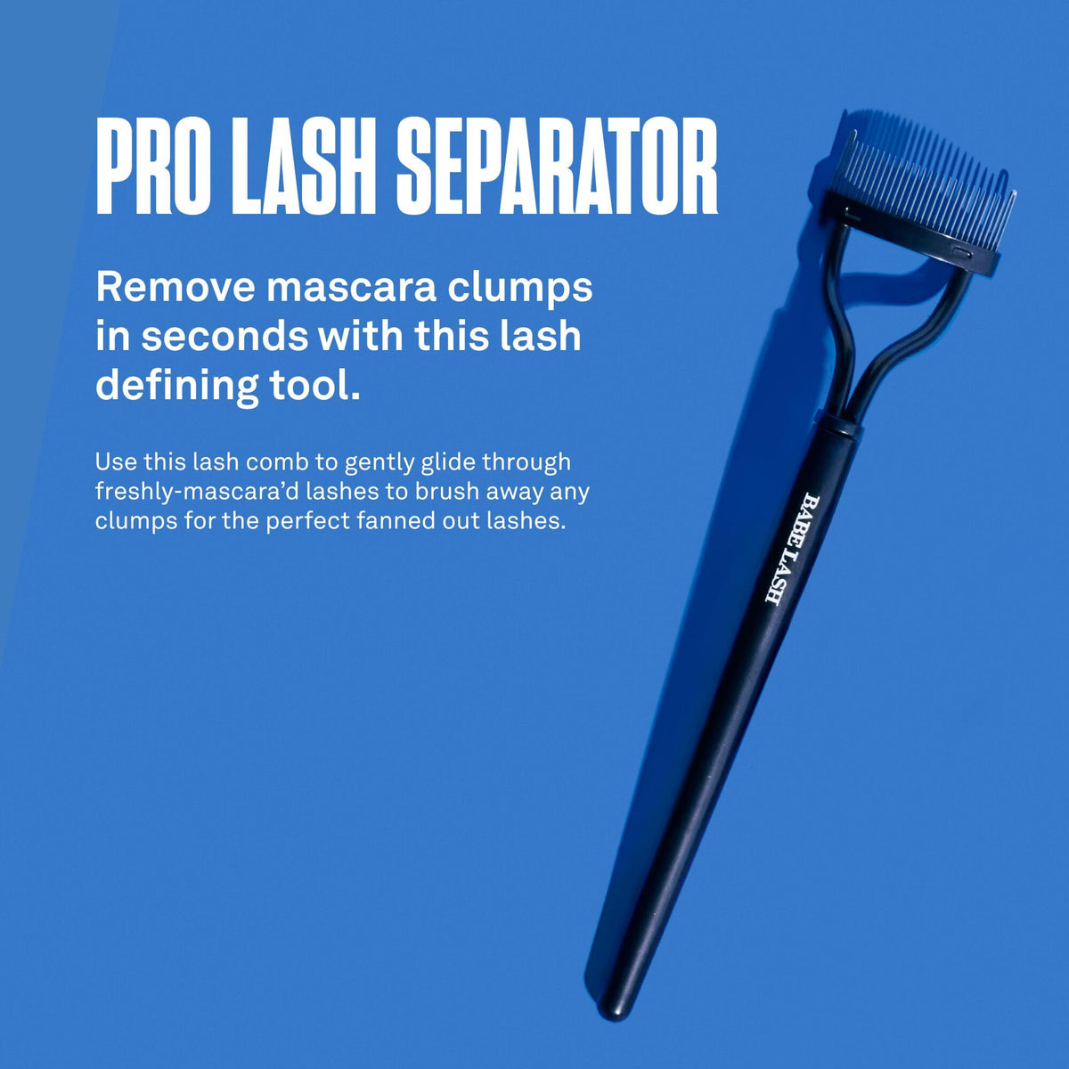 Babe Original Pro Eyelash Separator, Removes Clumps on Mascara, Reusable Stainless Steel Lash Comb for Cleaning Lashes Beauty & Personal Care BABE ORIGINAL
