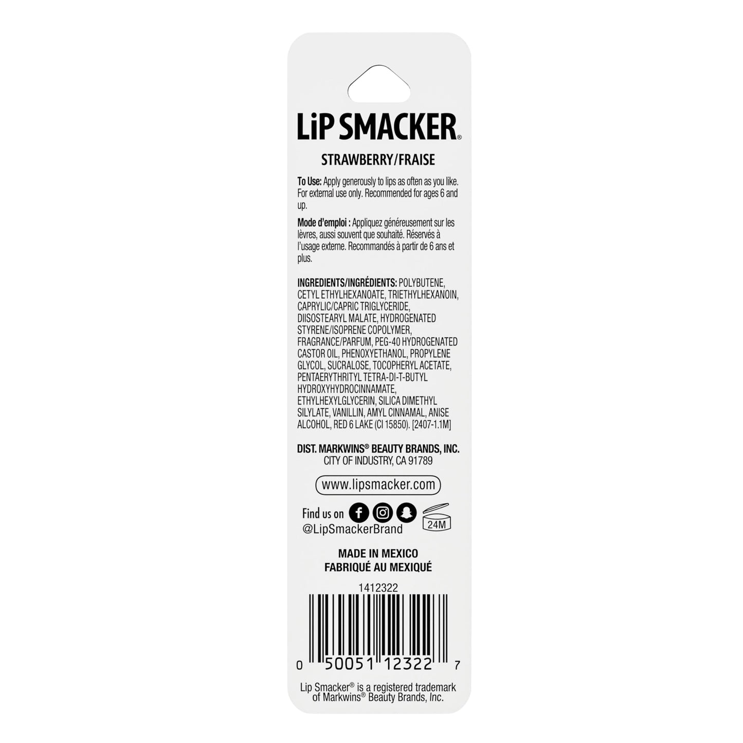 Lip Smacker Rolly Lip Gloss, Classic Roller-Ball Design for a Cooling Sensation, Hydrating & Moisturizing Shine - Strawberry Beauty & Personal Care Lip Smacker