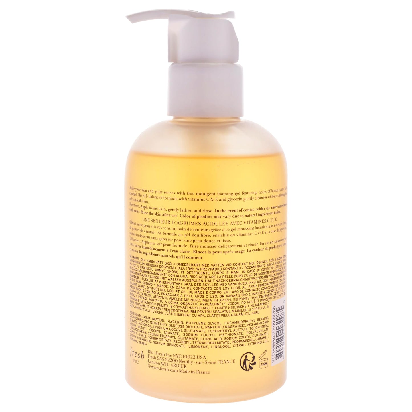 Body and Hand Wash - Sugar Lemon by Fresh for Women - 10 oz Body Wash Beauty & Personal Care Fresh