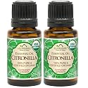 US Organic Citronella Essential Oil, USDA Certified, 100% Pure, 15 ml Pack of 2, Improved caps and droppers - Used for Skin Care, Many DIY Projects Beauty & Personal Care US Organic
