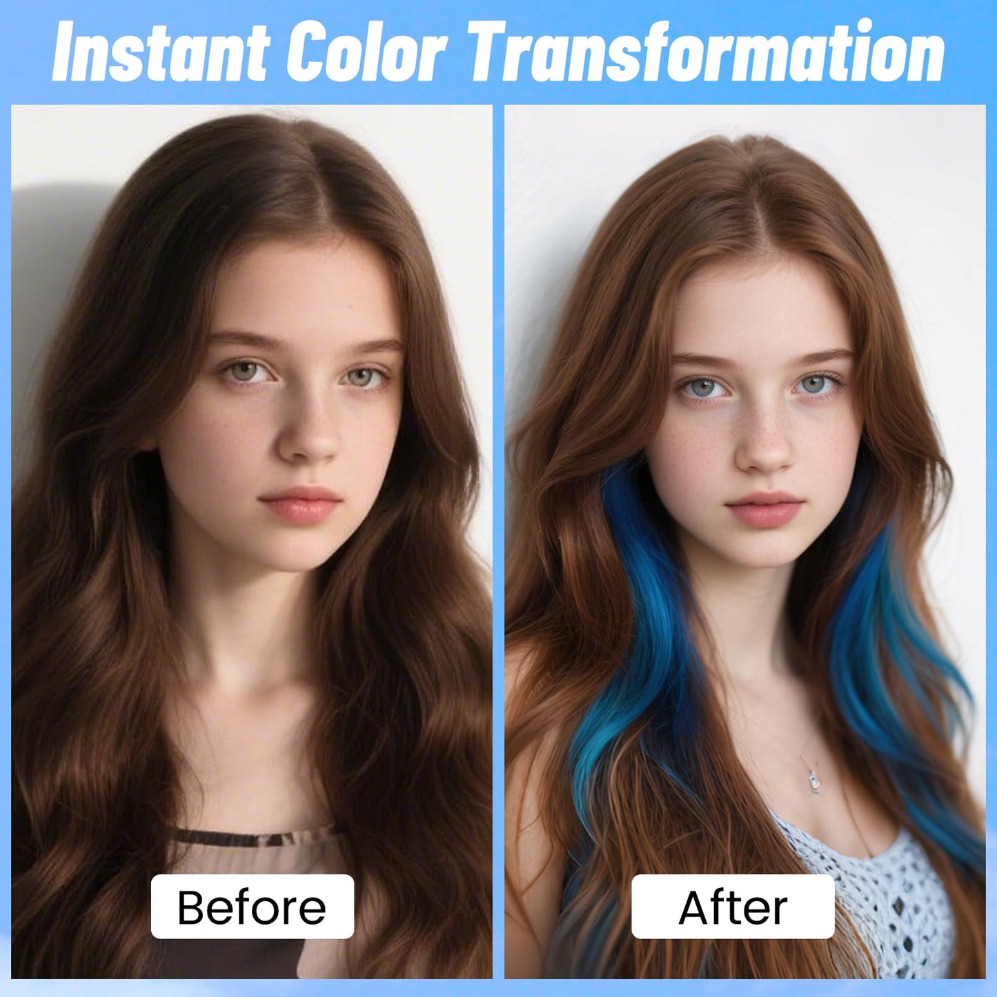 Blue Hair Spray, Seaboll Temporary Hair Color Spray for Kids Women Men-4.06 oz- Safe Non Sticky Washable One Day Hair Dye Spray,Disposable Accessories Beauty & Personal Care Seaboll