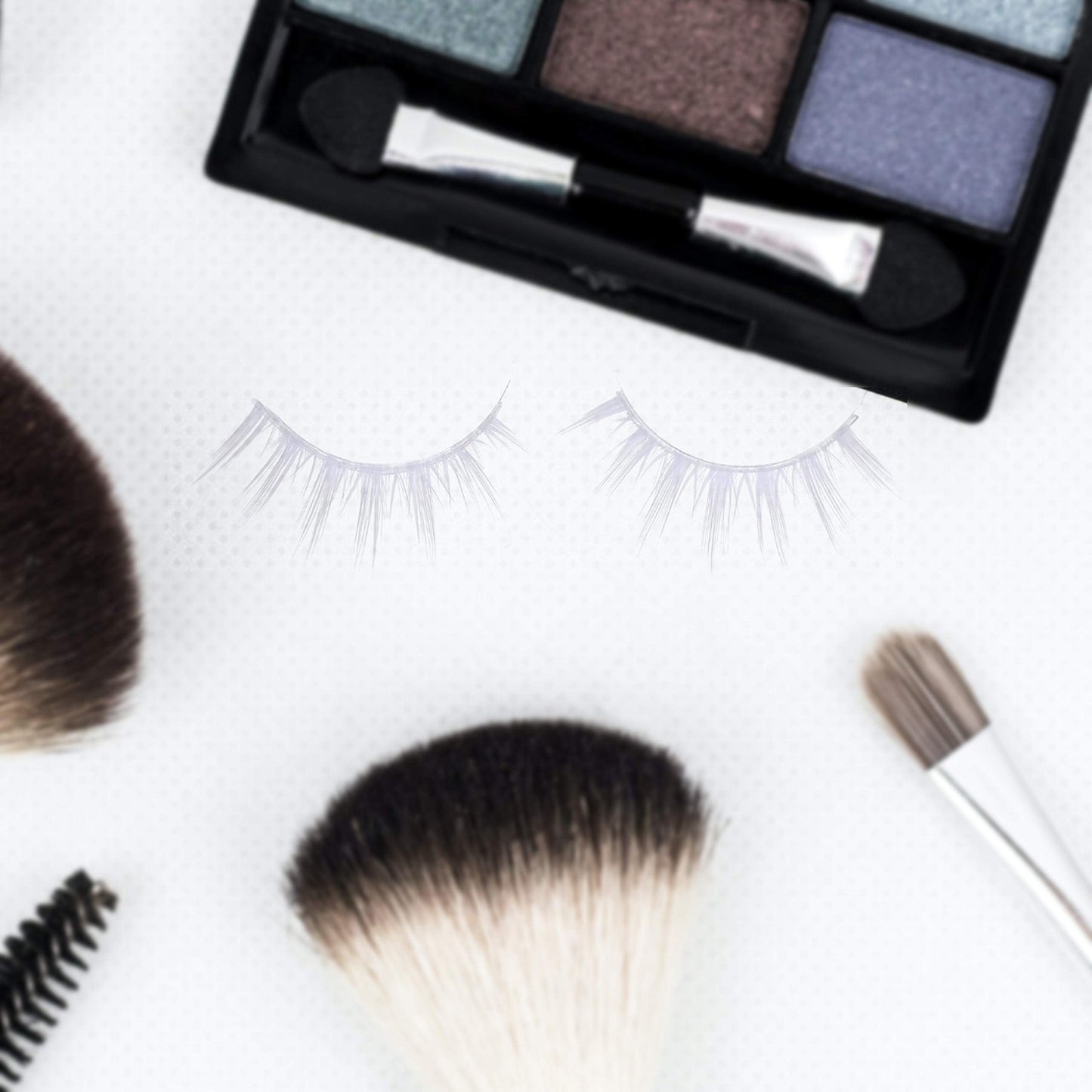 Kare & Kind White False Eyelashes - Lightweight and Natural Looking Fake Extensions - Ideal for Cosplays, Masquerades, Costume Parties, Photoshoots Beauty & Personal Care Kare & Kind