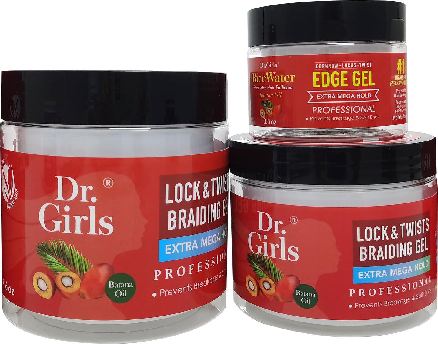 Dr Girls Super Grow Loc & Twists Braiding Conditioning Gel/9.8oz/ Extra Mega Hold (Batana Oil) Beauty & Personal Care R&B Collection