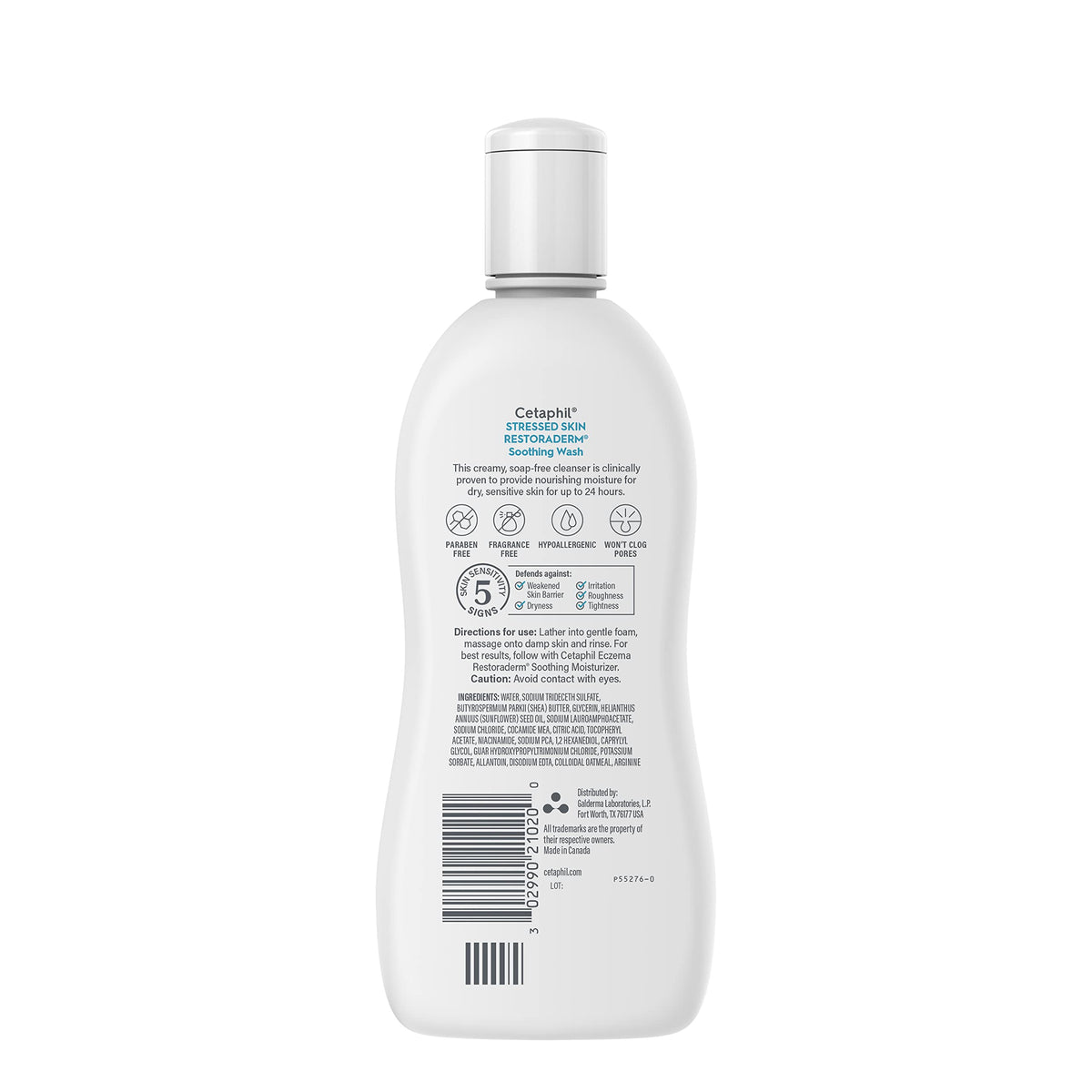 Cetaphil RESTORADERM Soothing Wash, 10 fl oz, Soothes Dry, Stressed Skin, Hypoallergenic, Soap & Paraben Free, National Eczema Association Endorsed Beauty & Personal Care Cetaphil
