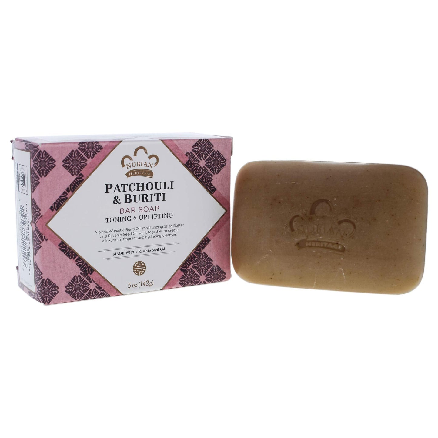 Nubian Heritage Patchouli and Buriti Bar Soap, 5 Ounce Beauty & Personal Care Nubian Heritage