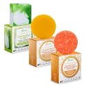 Solid Rice Protein Shampoo, Conditioner and Body Wash Bundle | Shampoo, Conditioner & Wash Bars For Hair and Body w/All Natural Essential Oils & Zero Beauty & Personal Care BAMBOEARTH